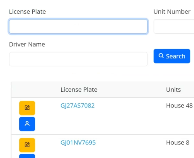 Smart Entry Manage Vehicles
