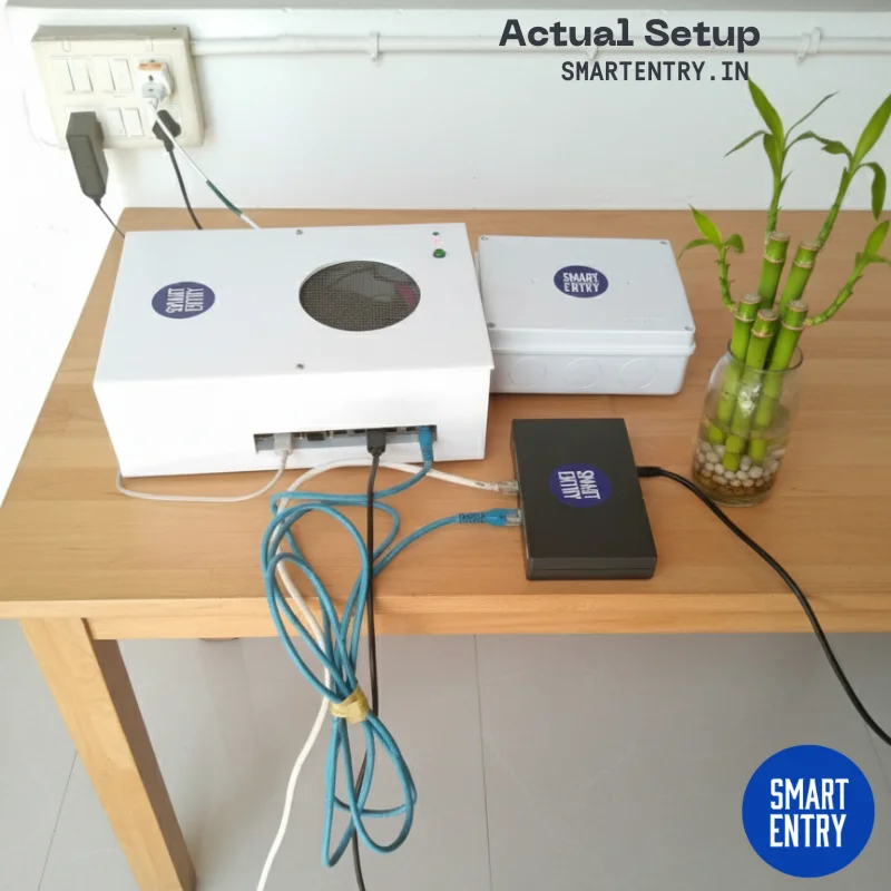 SmartEntry system setup installation view