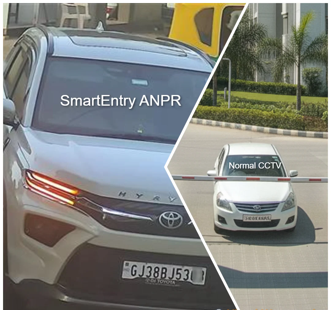 Normal cctv vs anpr day time