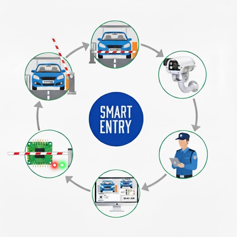 How does SmartEntry ANPR LPR camera work?